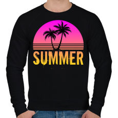 PRINTFASHION Nyári hangulat  - Férfi pulóver - Fekete