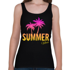 PRINTFASHION Nyári hangulat - Női atléta - Fekete