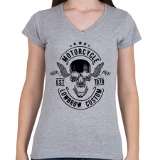 PRINTFASHION Nyárspolgár - Női V-nyakú póló - Sport szürke női póló