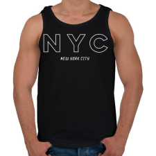 PRINTFASHION NYC - Férfi atléta - Fekete atléta, trikó