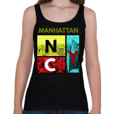 PRINTFASHION NYC MANHATTAN - Női atléta - Fekete