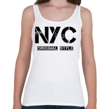 PRINTFASHION NYC ORIGINAL STYLE  - Női atléta - Fehér női trikó