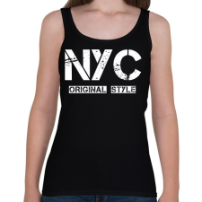 PRINTFASHION NYC ORIGINAL STYLE - Női atléta - Fekete női trikó