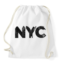 PRINTFASHION NYC - Sportzsák, Tornazsák - Fehér tornazsák