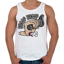 PRINTFASHION Nyélgáz! - Férfi atléta - Fehér atléta, trikó