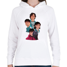 PRINTFASHION Nyerd meg az életed csapat! - Női kapucnis pulóver - Fehér női pulóver, kardigán