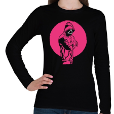 PRINTFASHION Nyerd meg az életed - Squid Game - Női hosszú ujjú póló - Fekete női póló