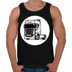 PRINTFASHION Nyergesvontató - Férfi atléta - Fekete