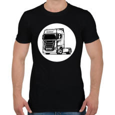 PRINTFASHION Nyergesvontató - Férfi póló - Fekete