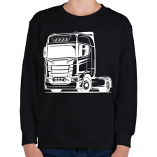 PRINTFASHION Nyergesvontató - Gyerek pulóver - Fekete gyerek pulóver, kardigán