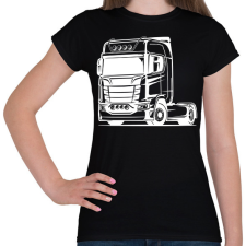 PRINTFASHION Nyergesvontató - Női póló - Fekete női póló