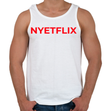 PRINTFASHION NYETFLIX - Férfi atléta - Fehér atléta, trikó