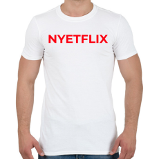 PRINTFASHION NYETFLIX - Férfi póló - Fehér