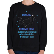 PRINTFASHION Nyilas - Bombay cica - Gyerek pulóver - Fekete gyerek pulóver, kardigán