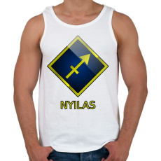 PRINTFASHION Nyilas - Férfi atléta - Fehér