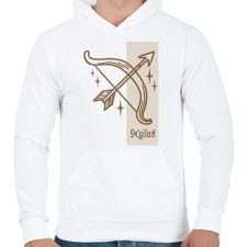 PRINTFASHION Nyilas horoszkóp - Férfi kapucnis pulóver - Fehér női pulóver, kardigán