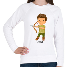 PRINTFASHION Nyilas - Női pulóver - Fehér