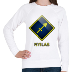 PRINTFASHION Nyilas - Női pulóver - Fehér