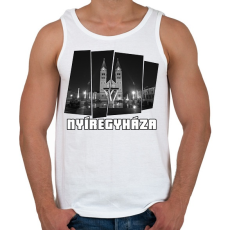 PRINTFASHION Nyíregyháza (GTA stílus) - Férfi atléta - Fehér