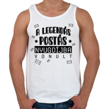PRINTFASHION Nyugdíjba vonult - Postás - Férfi atléta - Fehér atléta, trikó