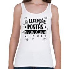 PRINTFASHION Nyugdíjba vonult - Postás - Női atléta - Fehér női trikó
