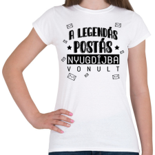 PRINTFASHION Nyugdíjba vonult - Postás - Női póló - Fehér női póló