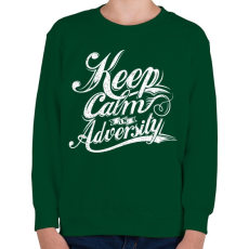 PRINTFASHION Nyugi a balsorsban is.  - Gyerek pulóver - Sötétzöld