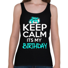 PRINTFASHION Nyugi, ez az én szülinapom - Női atléta - Fekete