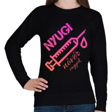 PRINTFASHION Nyugi nővér vagyok  - Női pulóver - Fekete