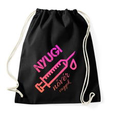 PRINTFASHION Nyugi nővér vagyok  - Sportzsák, Tornazsák - Fekete tornazsák