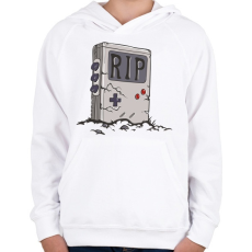 PRINTFASHION Nyugodj békében - Gyerek kapucnis pulóver - Fehér