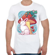 PRINTFASHION Nyúl és béka - Férfi póló - Fehér