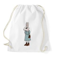 PRINTFASHION Nyúl lány - Sportzsák, Tornazsák - Fehér atléta, trikó