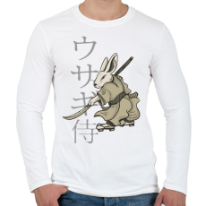 PRINTFASHION Nyúl Ninja - Férfi hosszú ujjú póló - Fehér