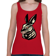 PRINTFASHION Nyúl tetoválás - Női atléta - Cseresznyepiros női trikó