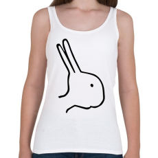 PRINTFASHION Nyúl vagy kacsa? - Női atléta - Fehér