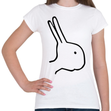 PRINTFASHION Nyúl vagy kacsa? - Női póló - Fehér női póló
