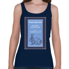 PRINTFASHION Nyúlszőr - Női atléta - Sötétkék