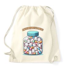 PRINTFASHION Nyuszi antidepresszáns - Sportzsák, Tornazsák - Natúr tornazsák