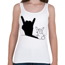 PRINTFASHION Nyuszi árnyék - Női atléta - Fehér