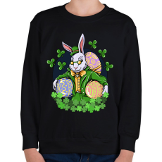 PRINTFASHION Nyuszi  - Gyerek pulóver - Fekete