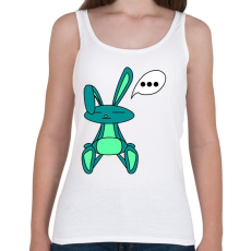 PRINTFASHION Nyuszika - Női atléta - Fehér