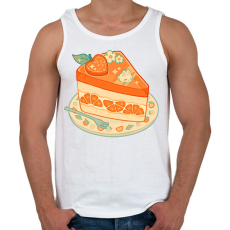 PRINTFASHION Nyuszis torta - Férfi atléta - Fehér
