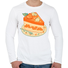 PRINTFASHION Nyuszis torta - Férfi hosszú ujjú póló - Fehér férfi póló