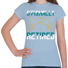 PRINTFASHION O'FISHally retired  - Női póló - Világoskék