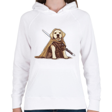 PRINTFASHION Obi Van Labrador - Női kapucnis pulóver - Fehér