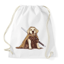 PRINTFASHION Obi Van Labrador - Sportzsák, Tornazsák - Fehér tornazsák