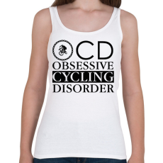 PRINTFASHION OCD - Biciklis - Női atléta - Fehér