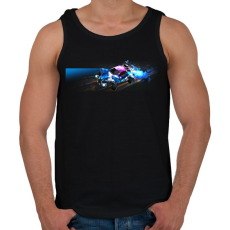 PRINTFASHION octane - Férfi atléta - Fekete