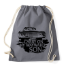 PRINTFASHION odaát #2 - Sportzsák, Tornazsák - Grafitszürke